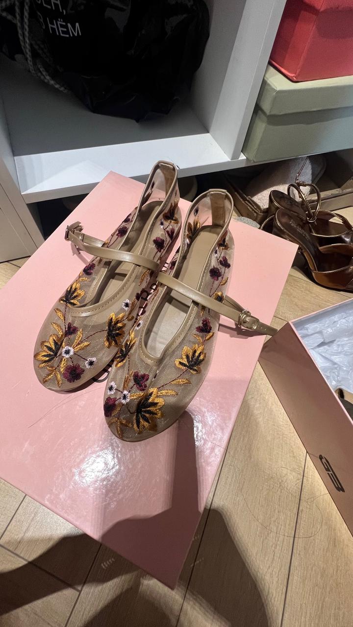 Летние балетки под zara 37