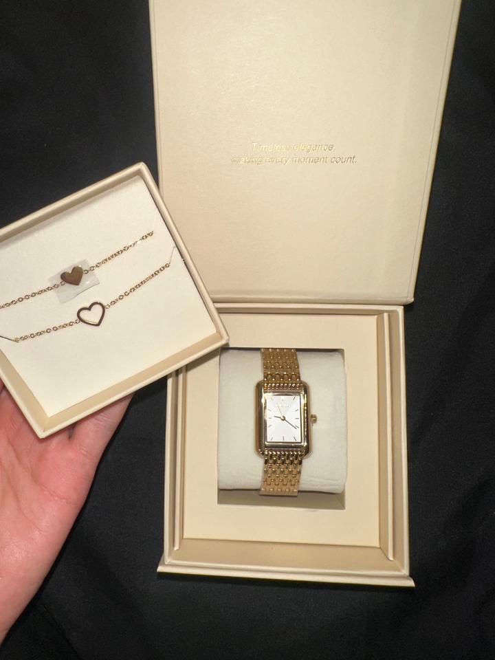 Burker Olivia Gold White