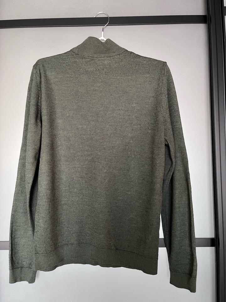 Мужская водолазка Cacharel, шерсть, темно-зеленая, почти новая