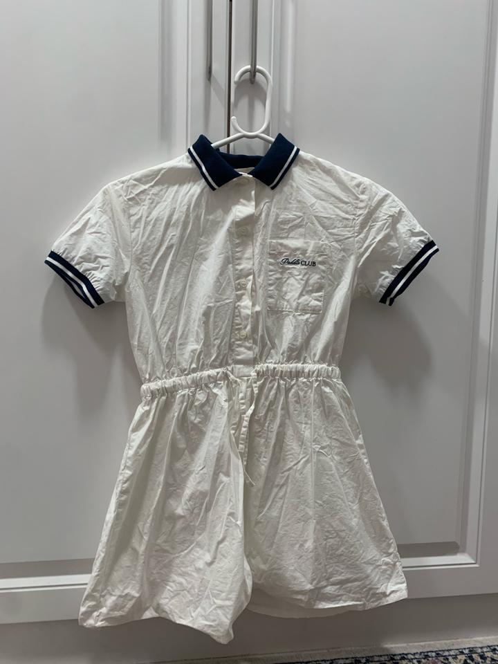 белое платье LIME для девочки 140 см