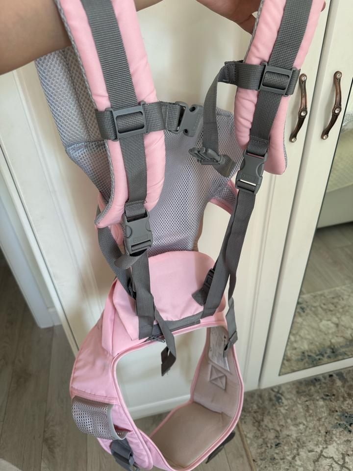 Эргорюкзак кенгуру розовый