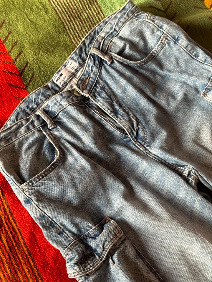 Классные джинсы синие