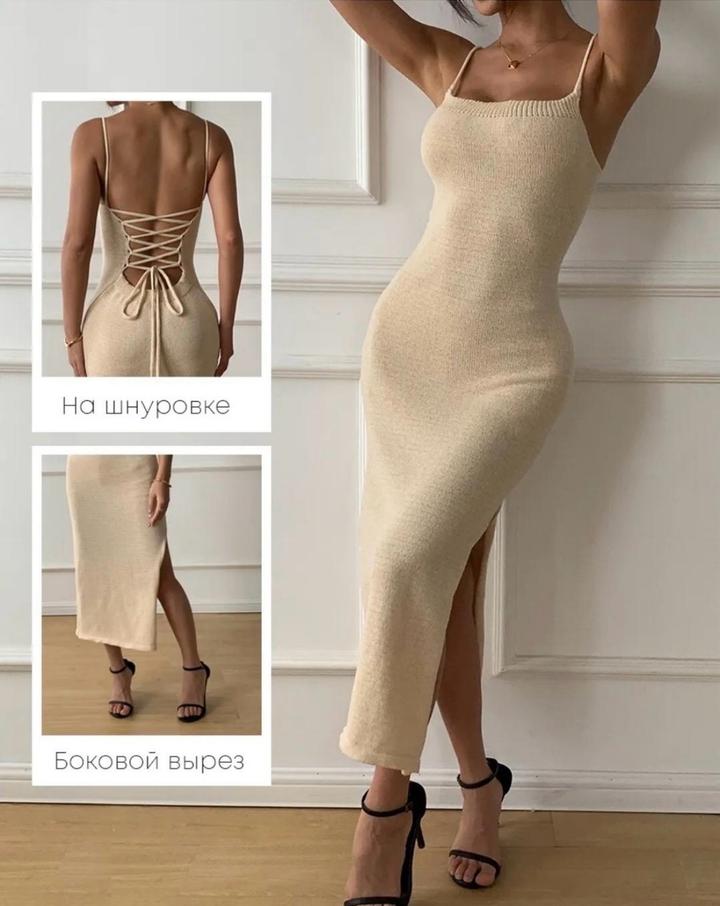 Платье пляжное вязаное новое