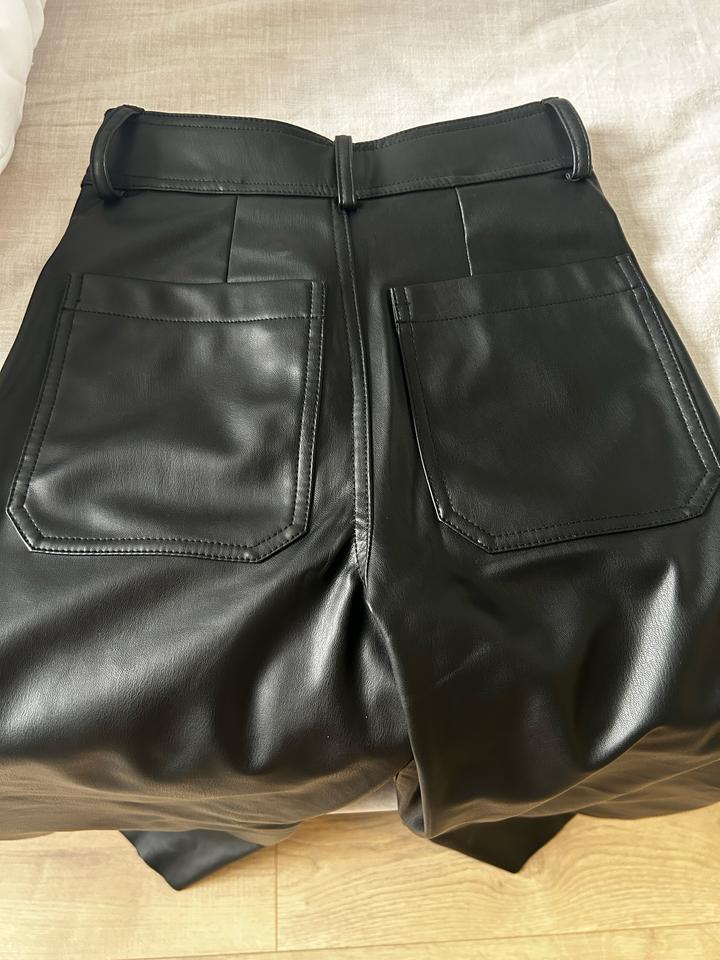 Брюки Zara эко-кожа