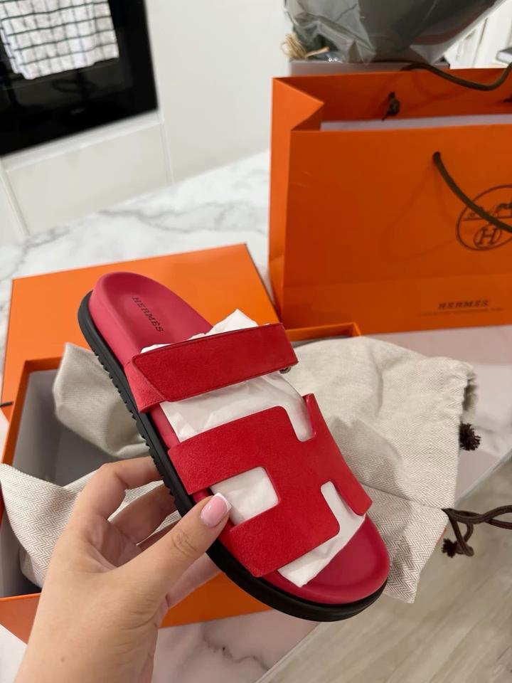 Замшевые Шипры Hermes