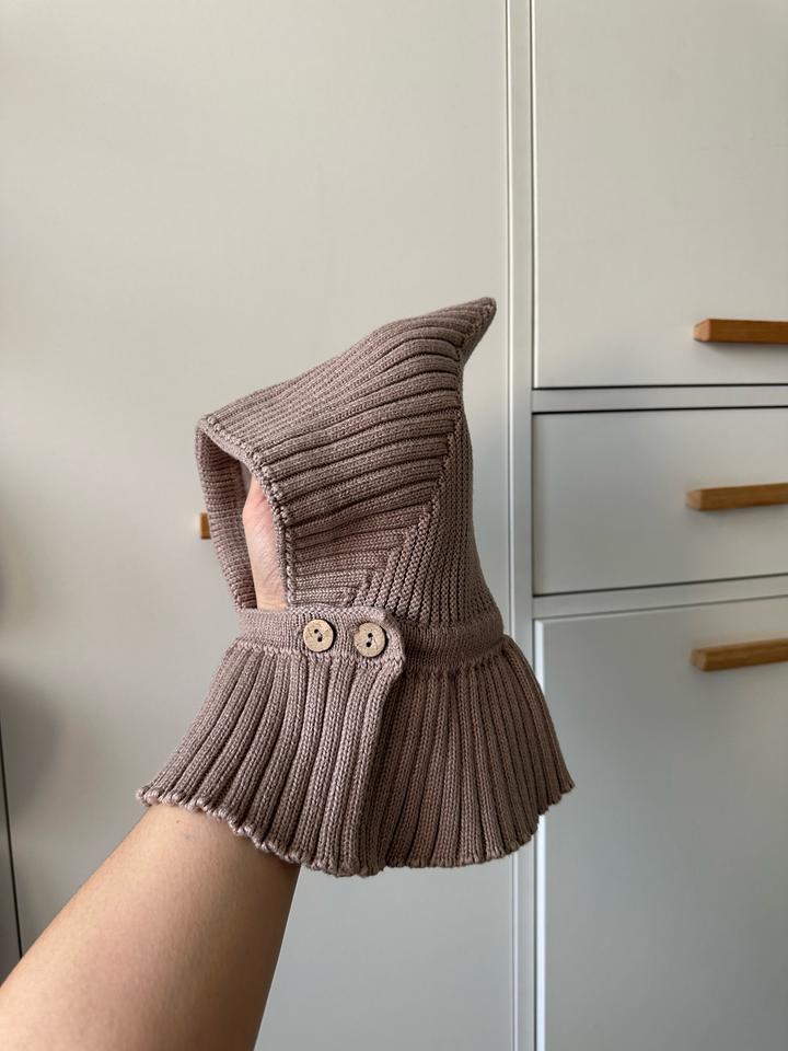 Шапка-шарф, шапка-шлем гномик