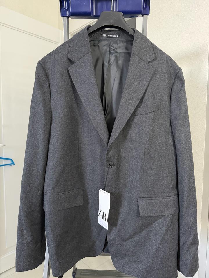 Новый шерстяной пиджак Zara (XL)