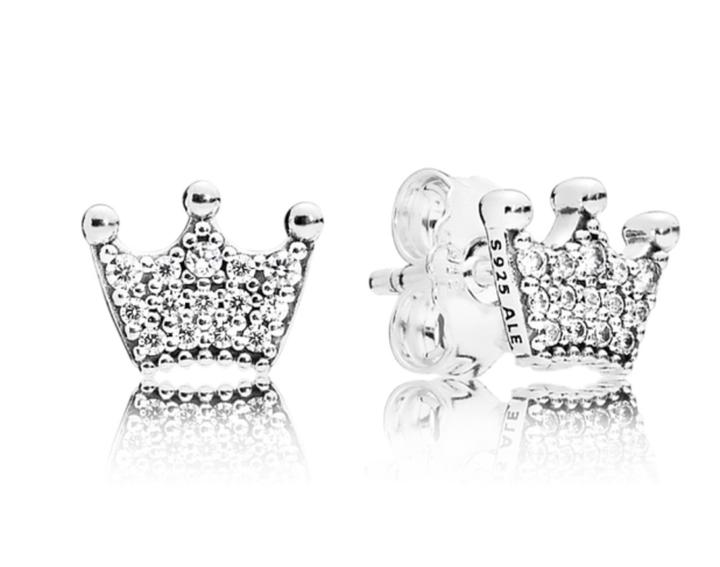 ✨ Серебряные серьги «Корона»