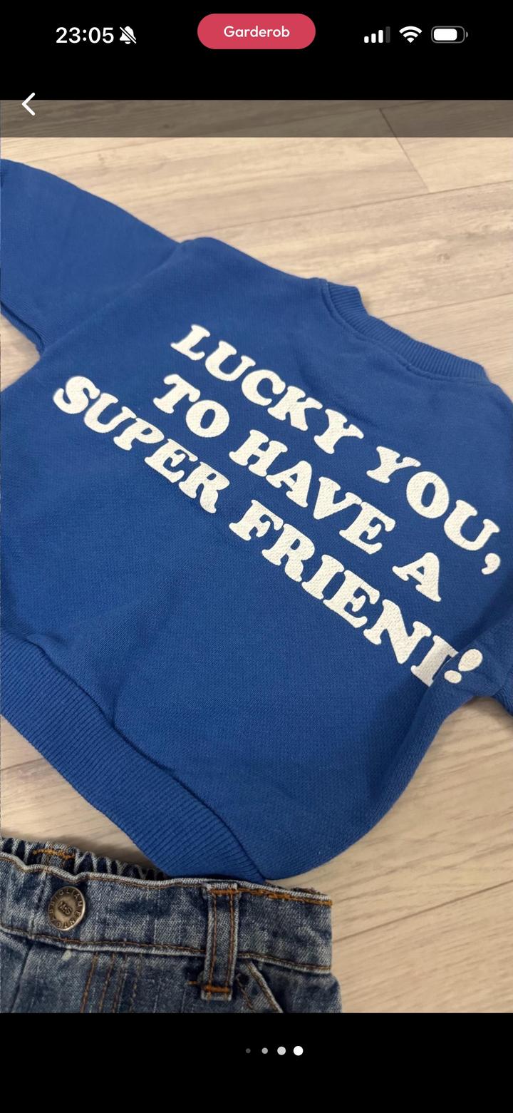 Свитшот и джинсы на 68-74