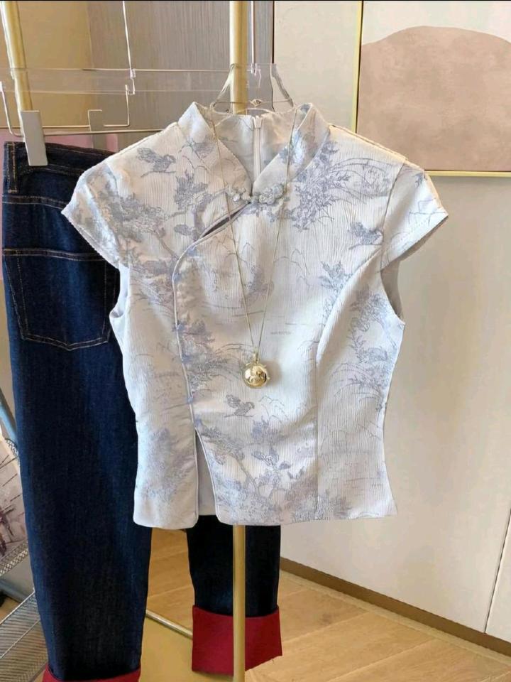 Блузка в китайском стиле (ципао)