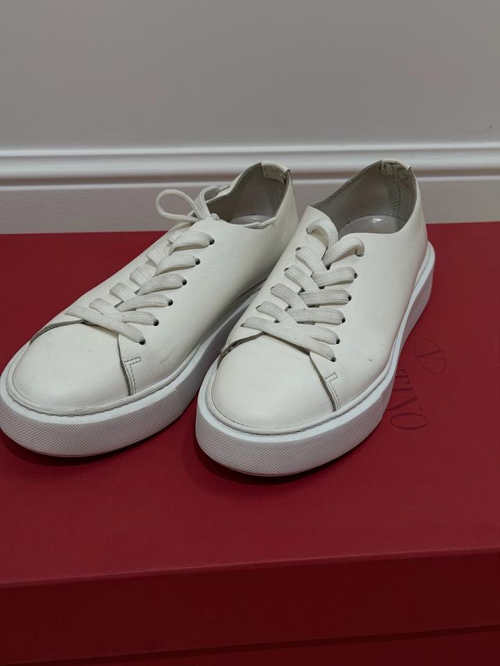 Белые кеды Principe di Bologna White Leather Sneakers