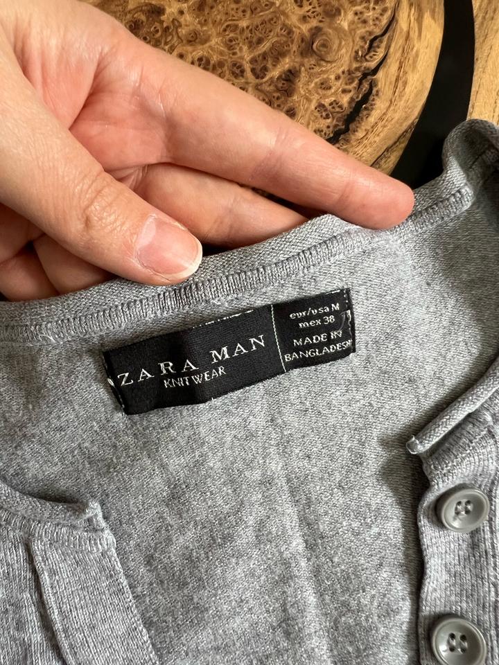 Серая футболка Zara Man