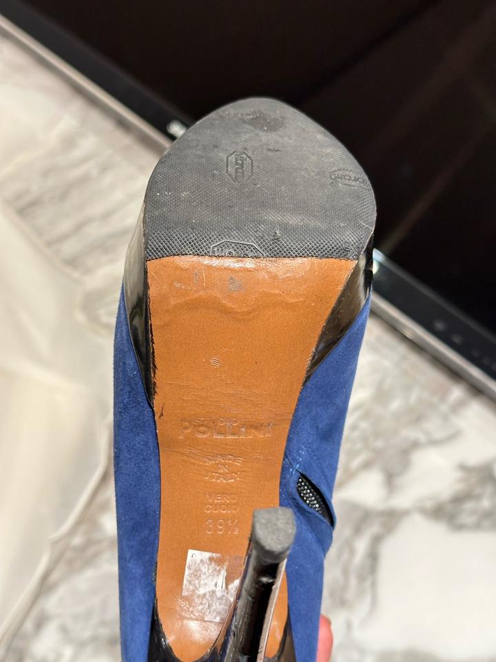 Винтажные Pollini ботинки на высоком каблуке