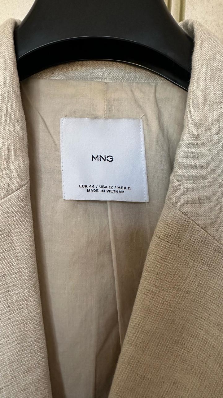 Льняной пиджак Mango
