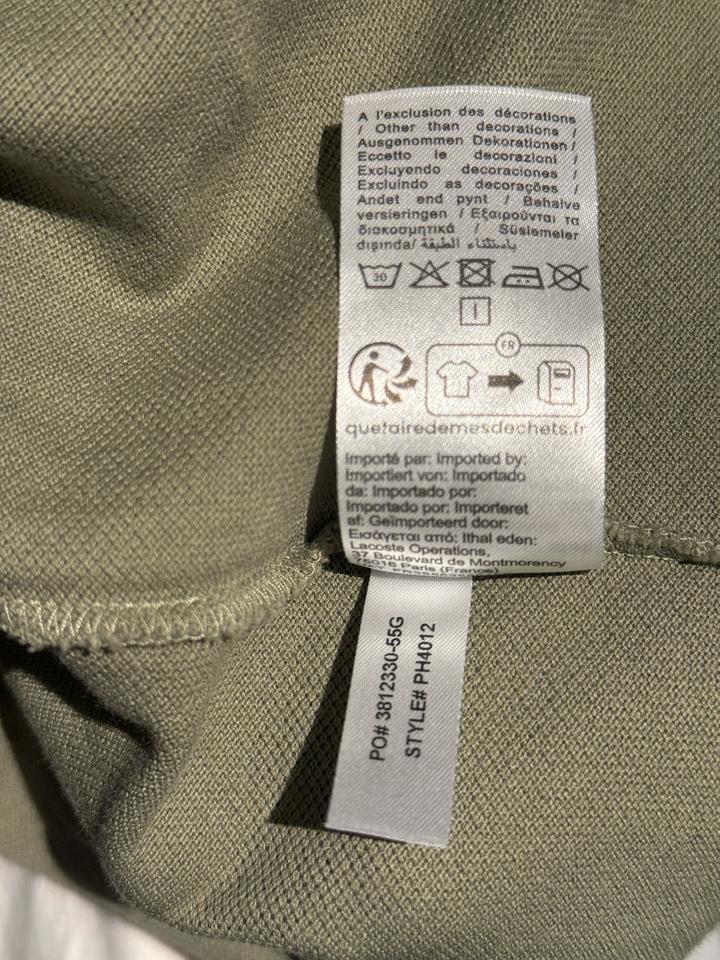 Lacoste Polo Olive / Оригинальное поло Lacoste хаки