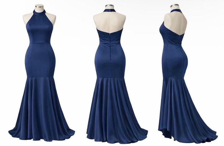 Темно синие платья