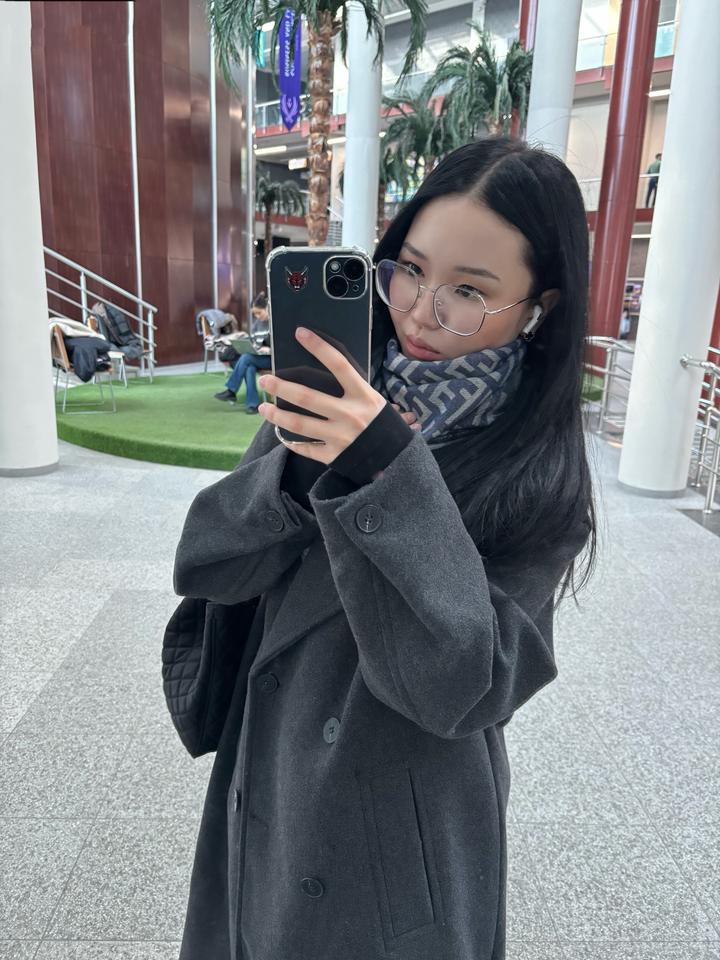 Пальто серый макси