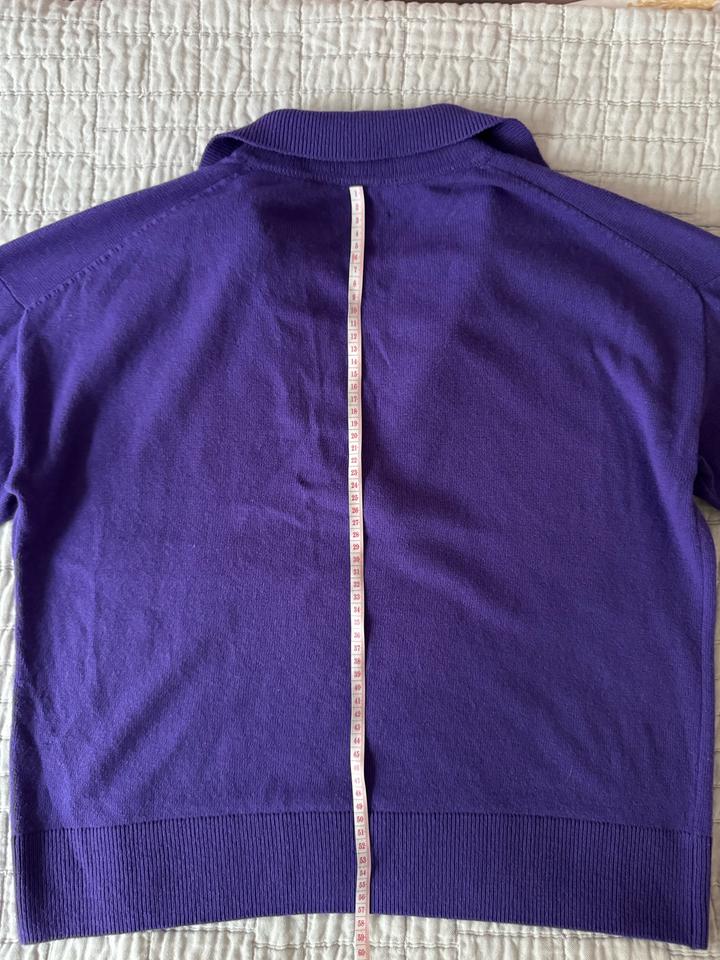 Фиолетовый свитер поло Massimo Dutti