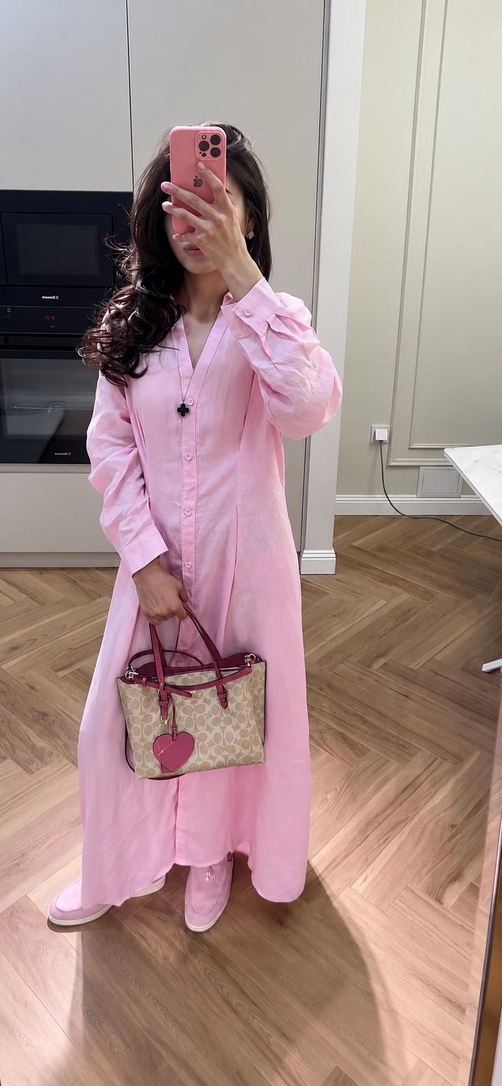 Лен платье
