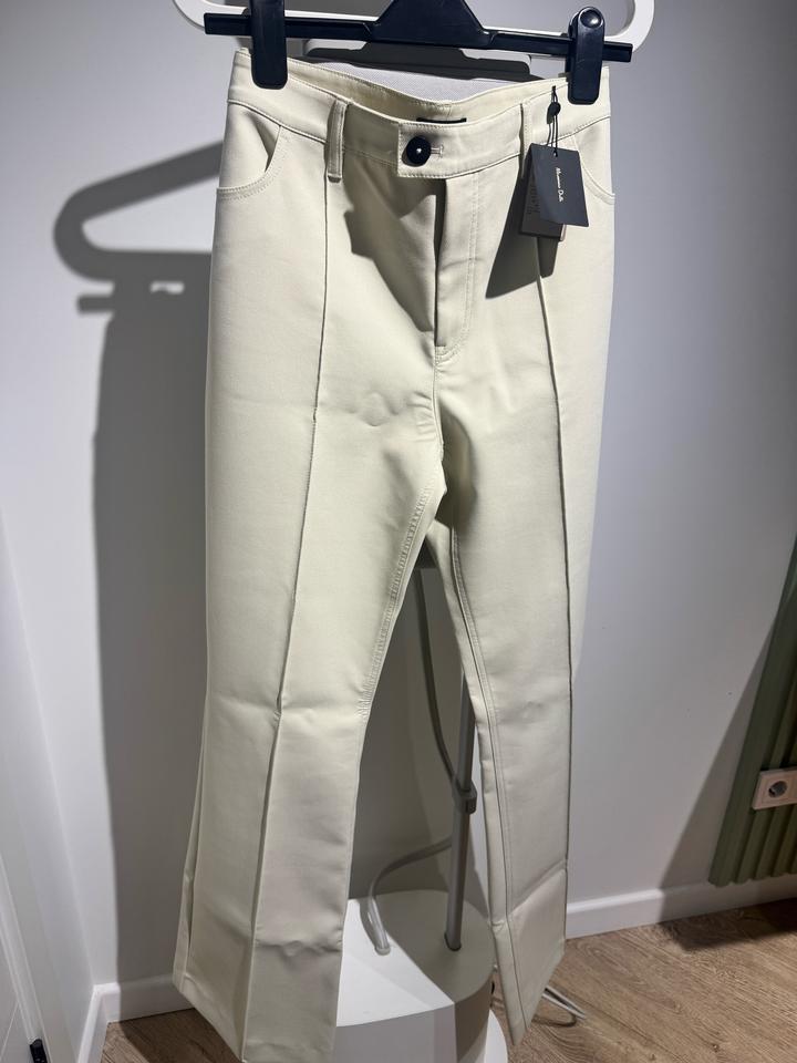 Massimo Dutti, новые белые брюки со стрелками.