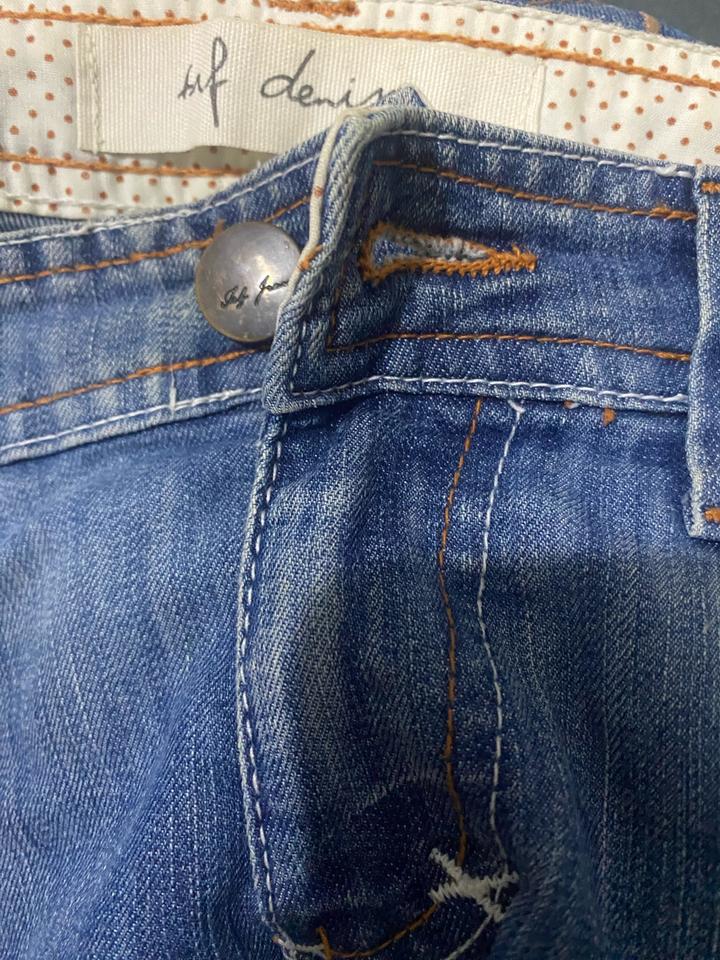 Летние джинсовые шорты бермуды Zara trf