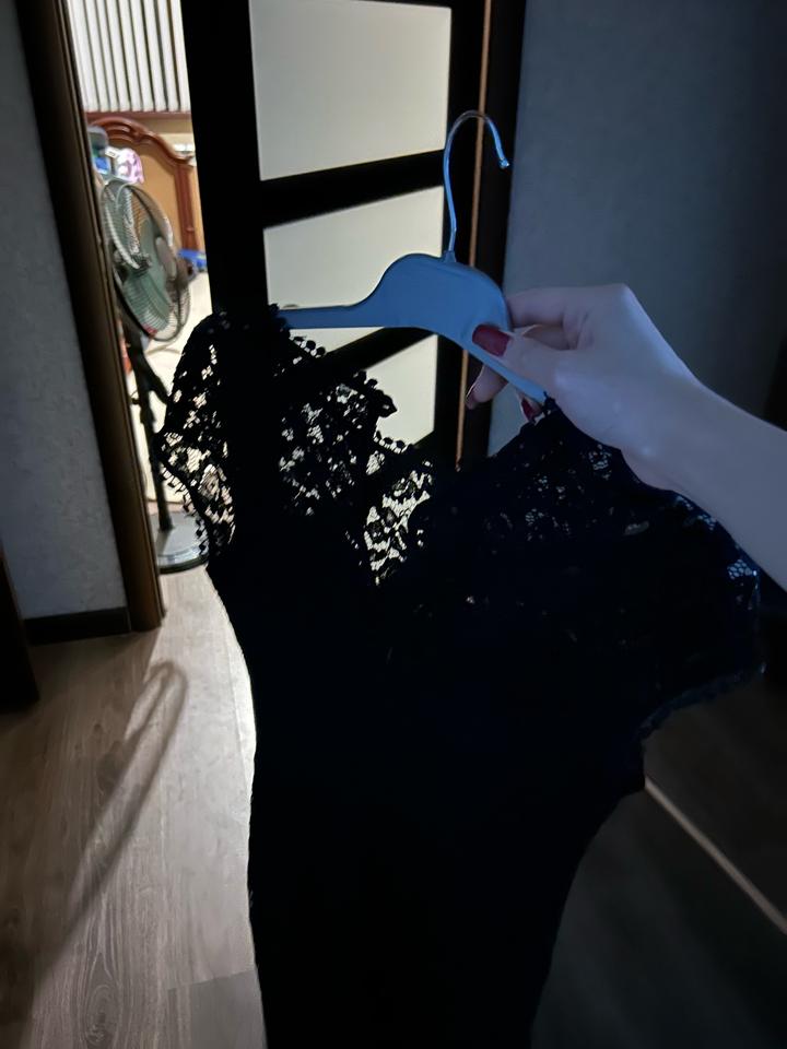 Черный кружевое🖤