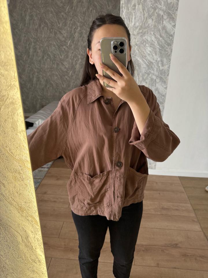 Коричневая накидка Stradivarius
