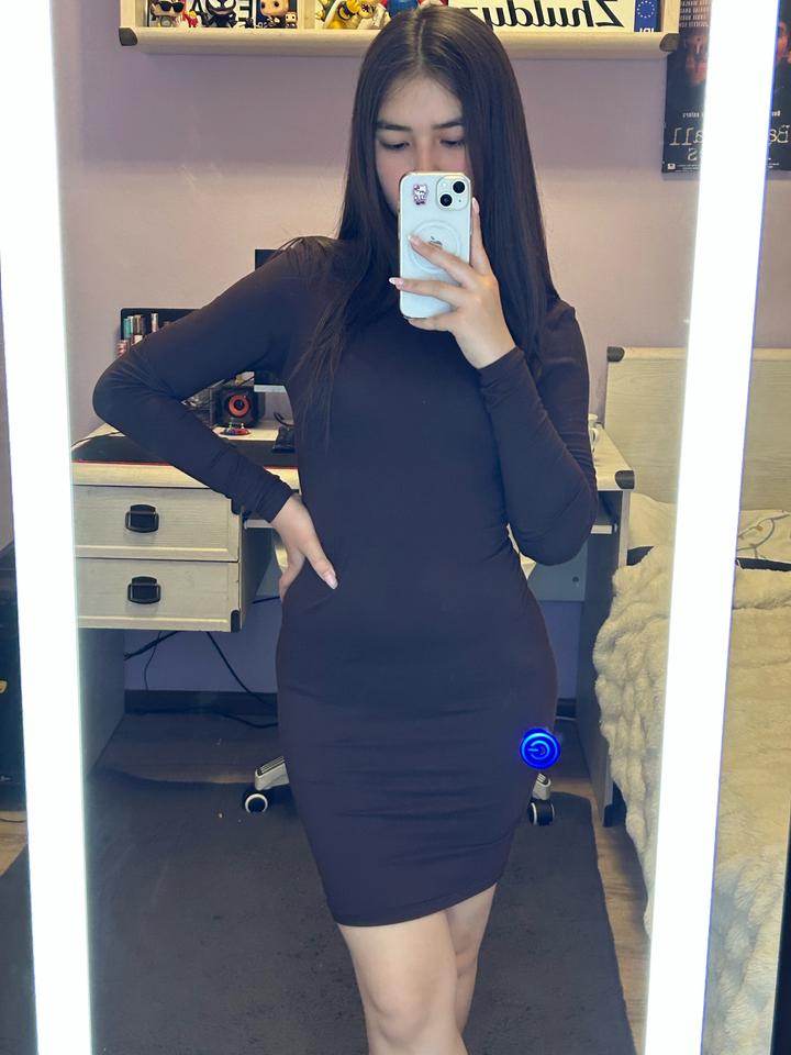 Коричное облегающее платье Fb sister