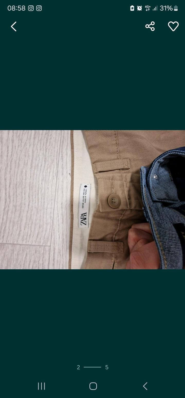 Бежевые чиносы zara limited