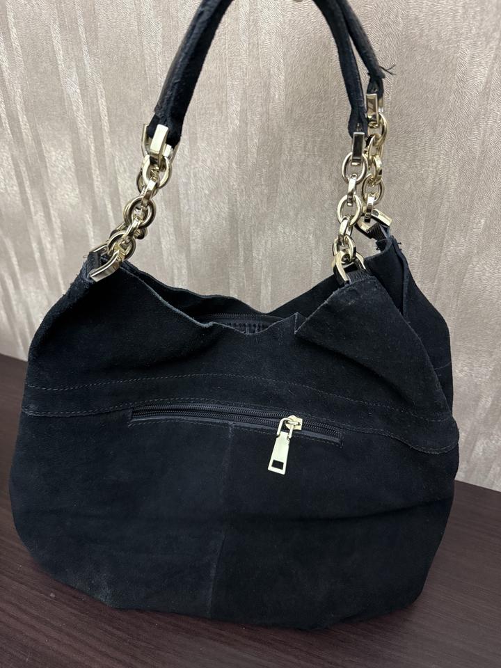 Сумка Хобо 100% Натуральная Замша