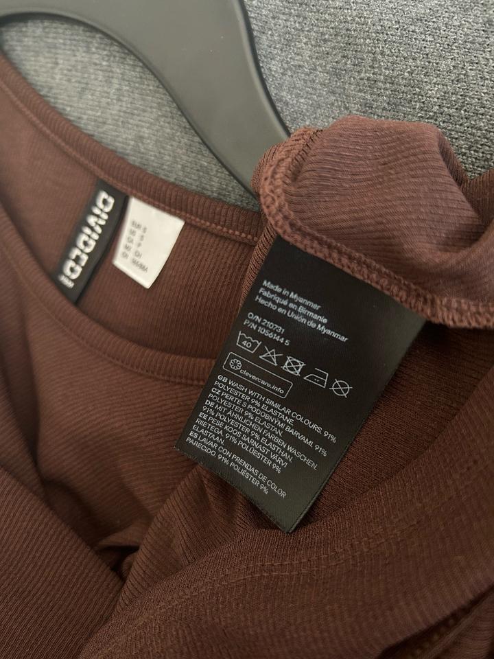 Коричневое платье H&M