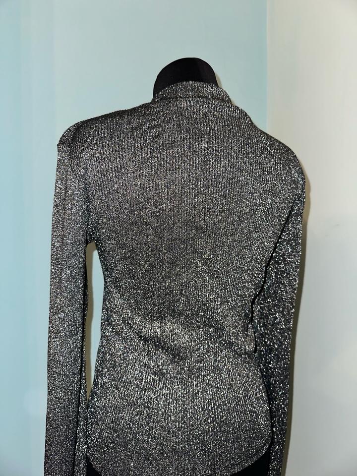 Серебряный лонгслив