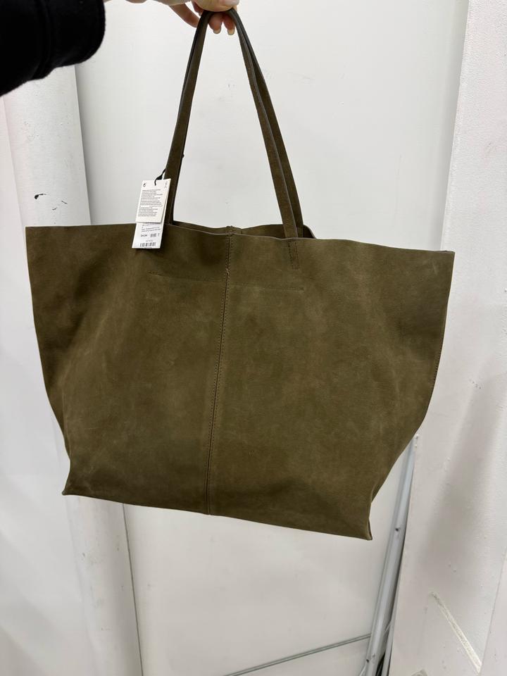 Замшевая сумка ZARA