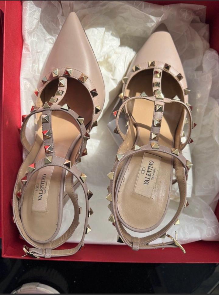 Valentino|Rockstud Ankle Strap Pump 100 Mm