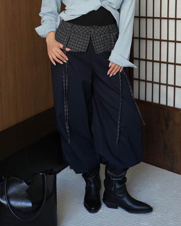 Брюки с баской