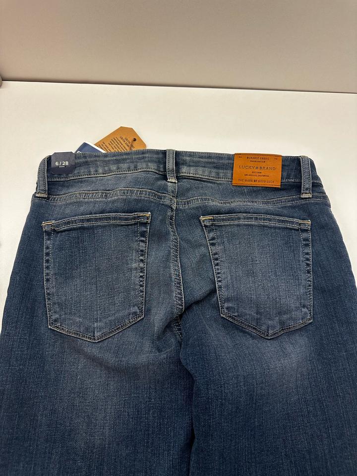 Темно-синие скинни джинсы Lucky Brand