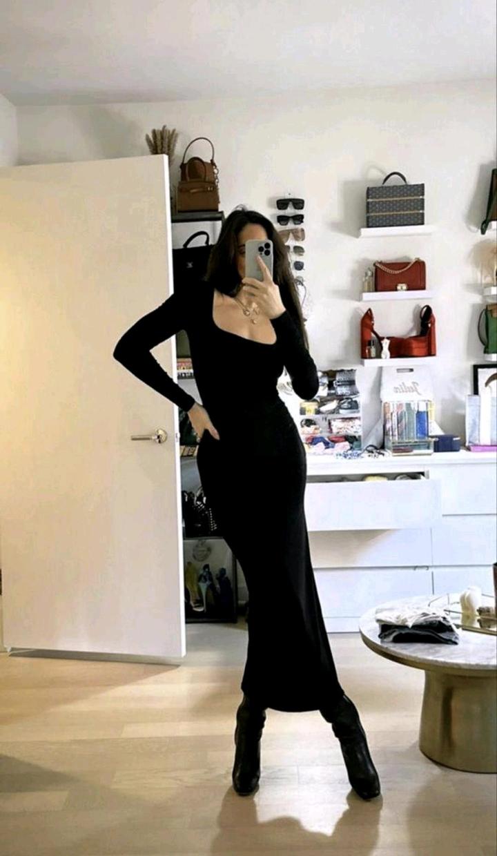 Skims black dress