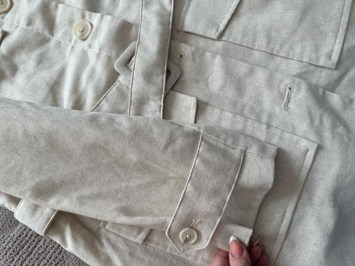 Пиджак парка из льна