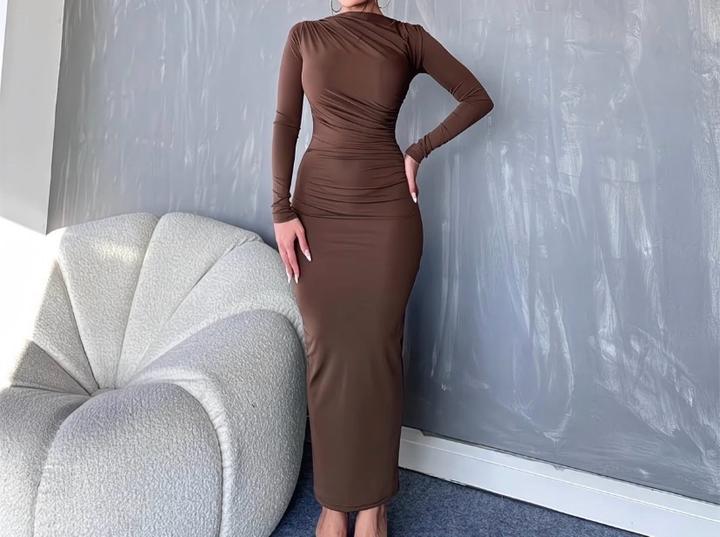 Длинное платье шоколадного цвета 🤎