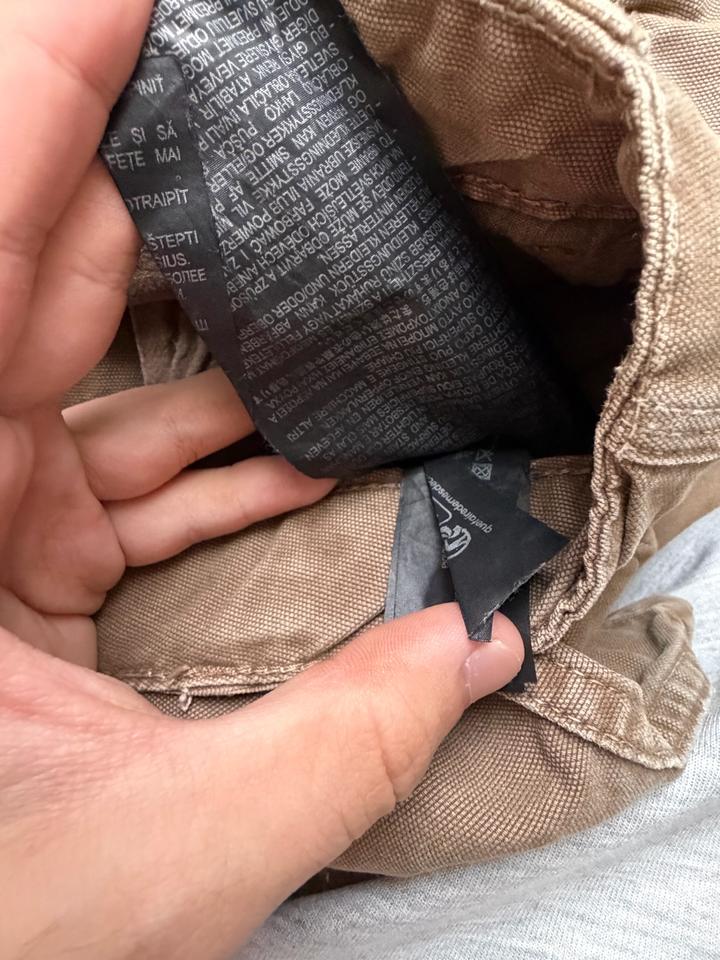 Коричневые карго джинсы Zara