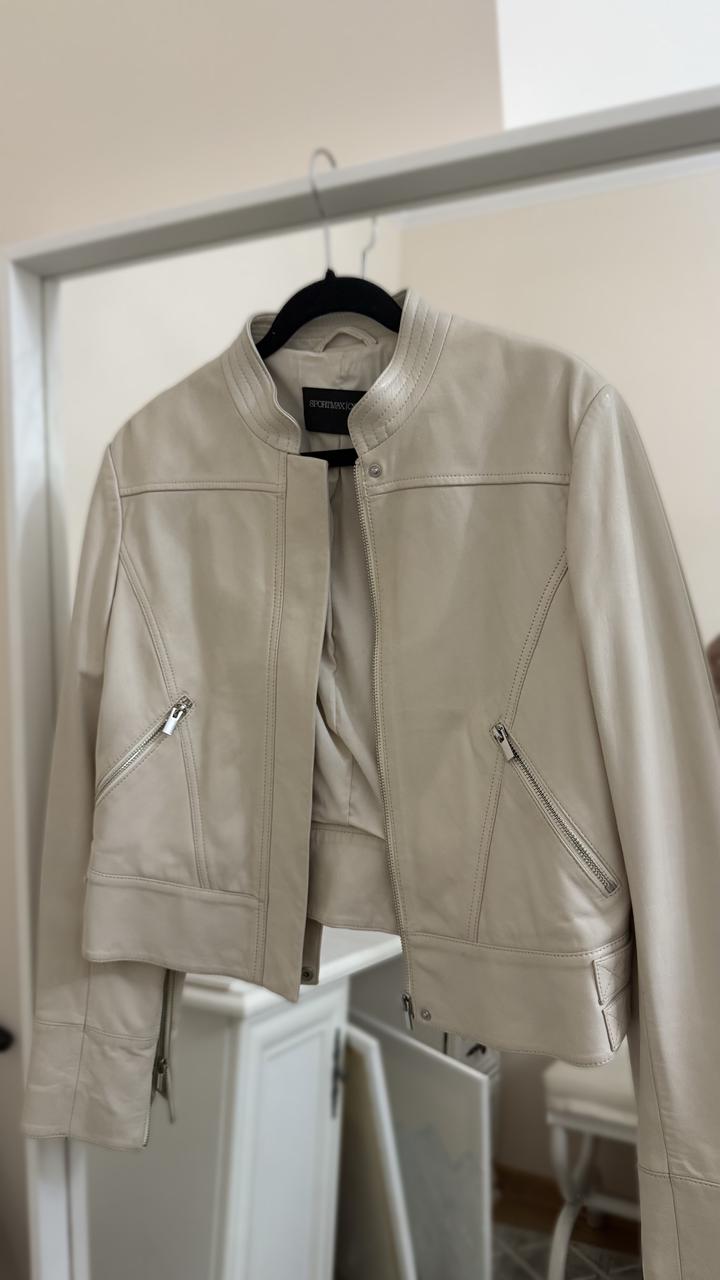 Оригинальная Куртка sportmax из натуральной кожи