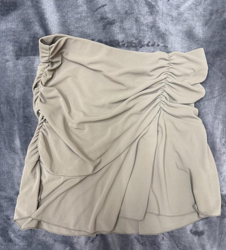 Хаки юбка H&M с драпировкой