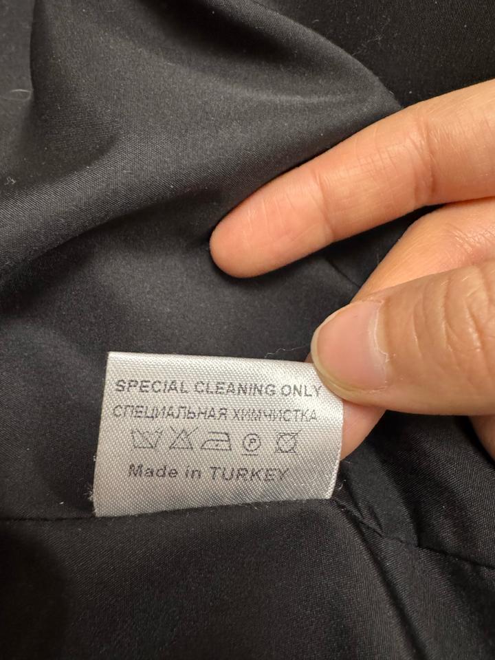 Пальто черное, оверсайз