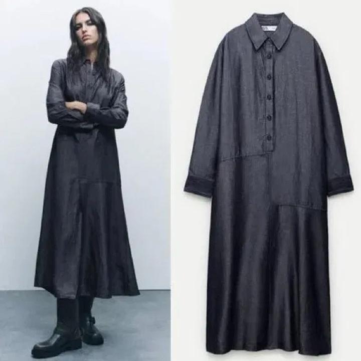 Zara платье из льна