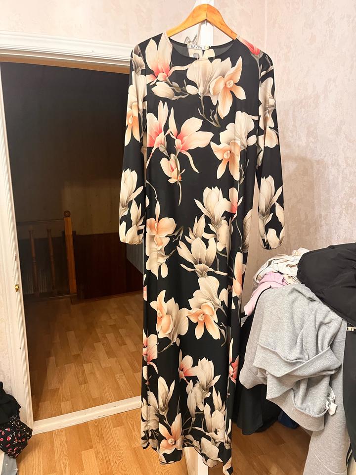 Платье в пол свободного кроя