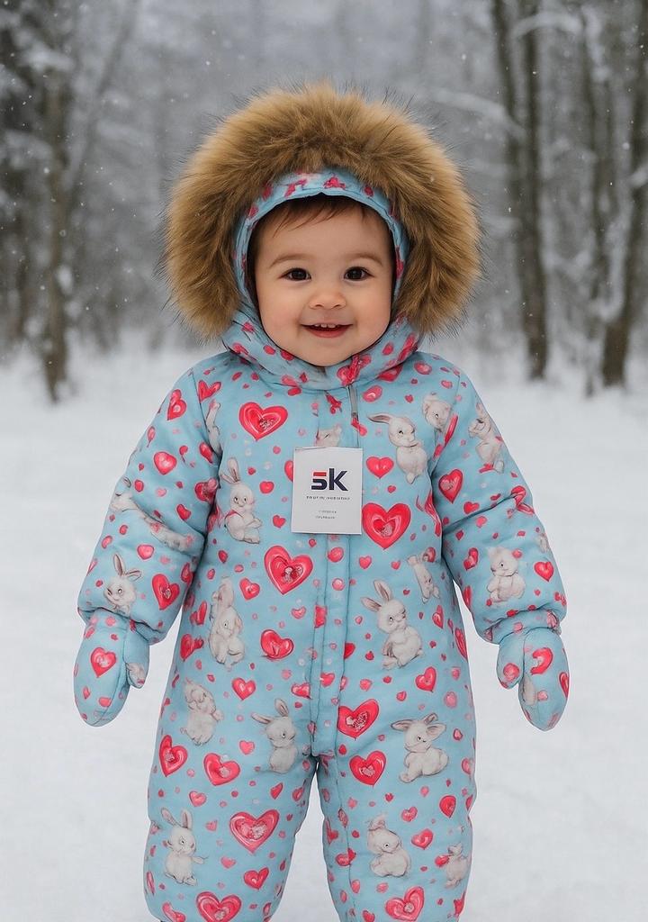 Комбинезон зимний размер 80