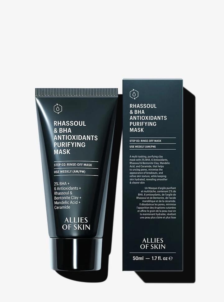 Маска для лица Allies of skin глиняная Rhassoul Bha Antioxidants Purifying 50 мл
