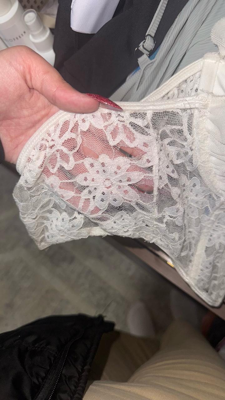 Белый топик с корсетом