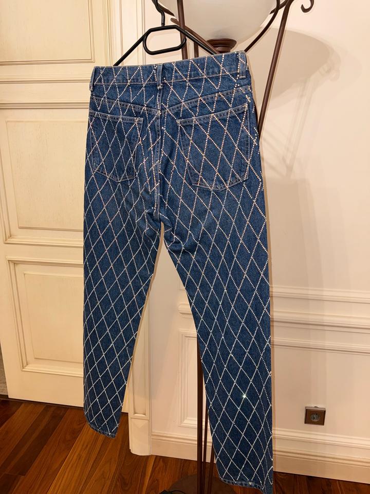 Джинсы со стразами Zara 36