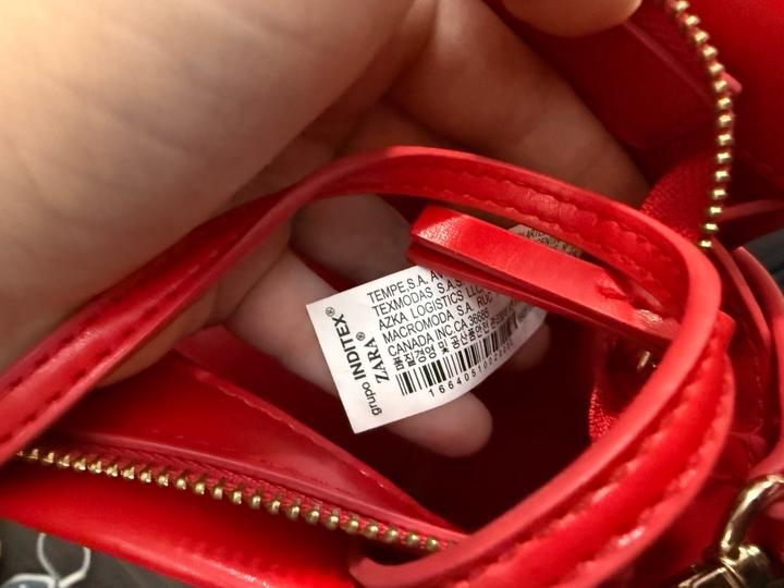 Сумка Zara красная